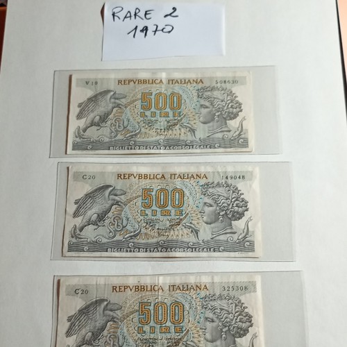 Lotto banconote 500 - lotto, lire