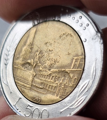 Moneta italia 500 lire - italia,