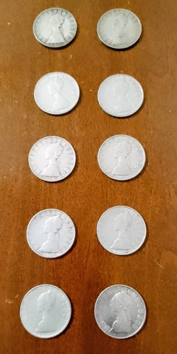 Lotto monete 500 lire - 10,