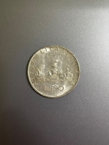 Moneta 500 lire italiane con - lire,