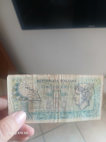 Repubblica italiana 500 lire - italiana,