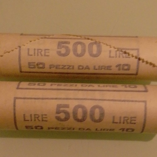 Rotolini monete lire 10 - monete,