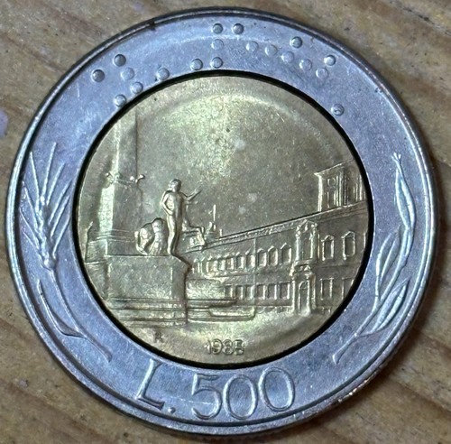 Moneta 500 lire - 500, piazza