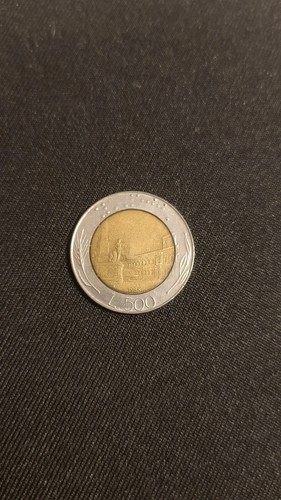 Moneta italia 500 lire - moneta,