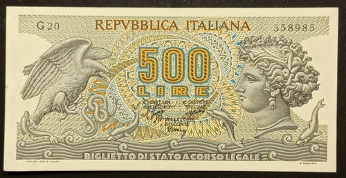 500 lire aretusa 1970 - 500, 20/03/1970