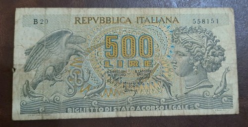 500 lire aretusa biglietto - aretusa,