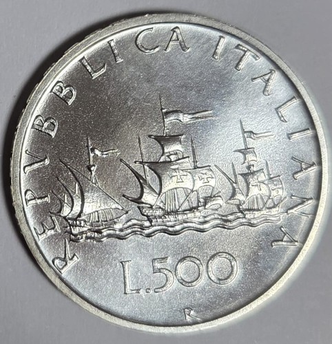 500 lire caravelle argento - lire,