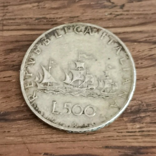 Moneta repubblica italiana 500 - moneta,