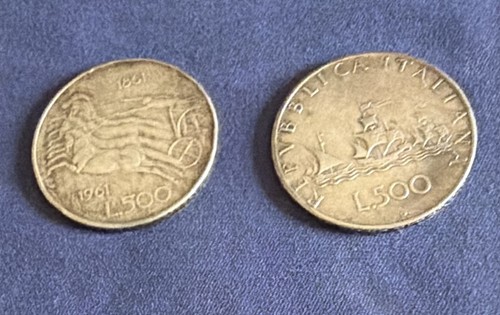 Lotto monete 500 - lotto, 2