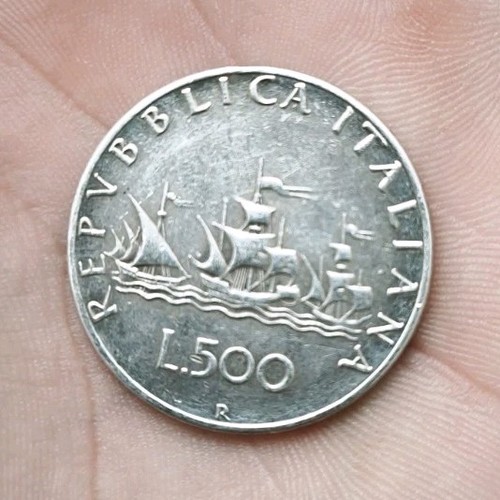 Moneta 500 lire repubblica - moneta,