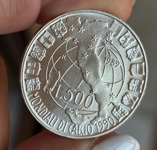 500 lire 1989 mondiali - lire, di