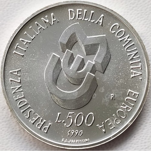 500 lire argento 1990 - 1990, –