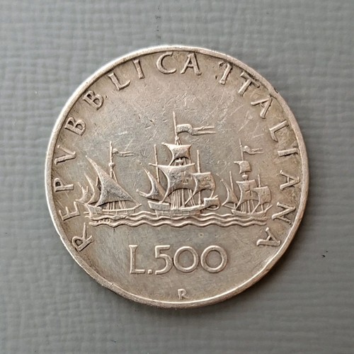 Moneta repubblica italiana - moneta, 500