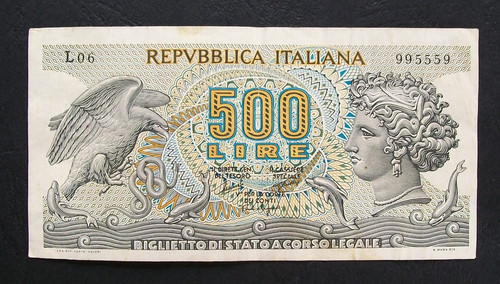 500 lire aretusa 1966 - 500,