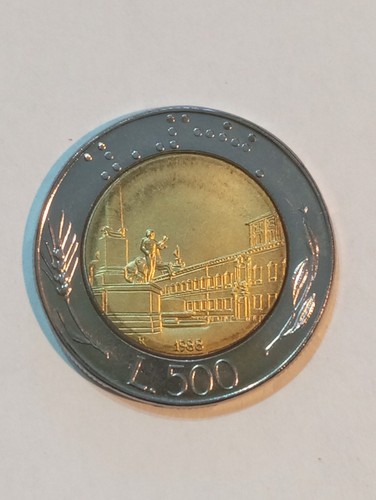 Moneta repubblica italiana 500 - moneta,