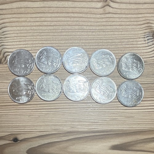 Lotto monete 500 lire - 10,