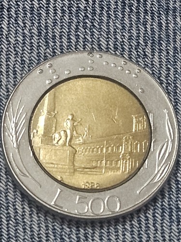 Moneta 500 lire - moneta,