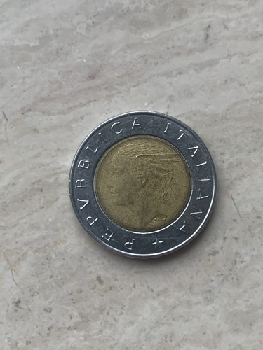 Moneta 500 lire bimetallica - moneta,