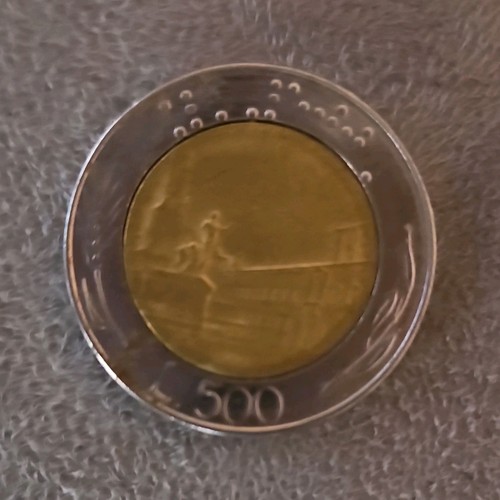 Moneta italia 500 lire - moneta,