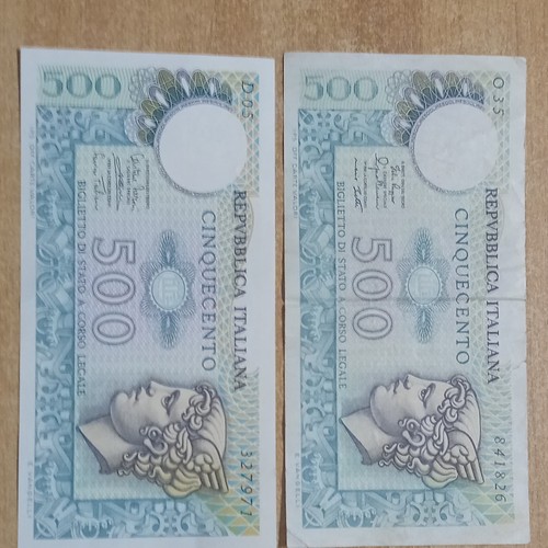 Lotto banconote 500 lire - lotto,