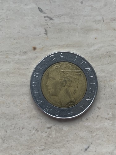 Moneta 500 lire bimetallica - moneta,