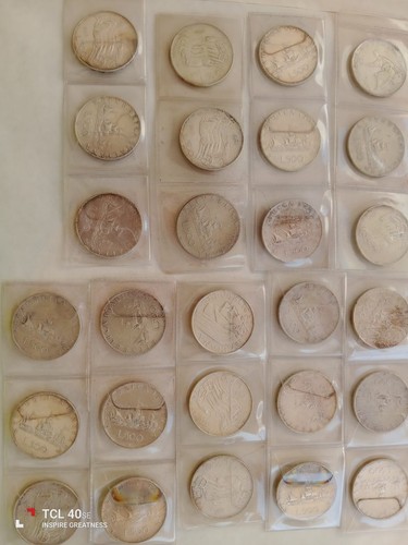 500 lire caravelle - 500, argento