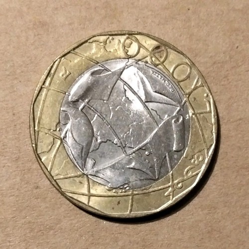 Moneta 500 lire bimetallica - moneta,
