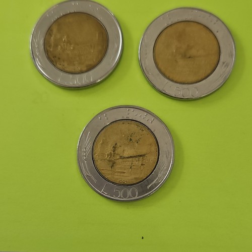 Lotto monete italia 500 lire - lotto, 3