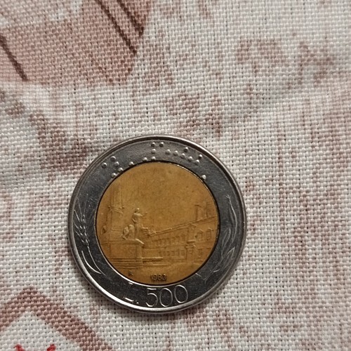 Moneta 500 lire bimetallica - lire,